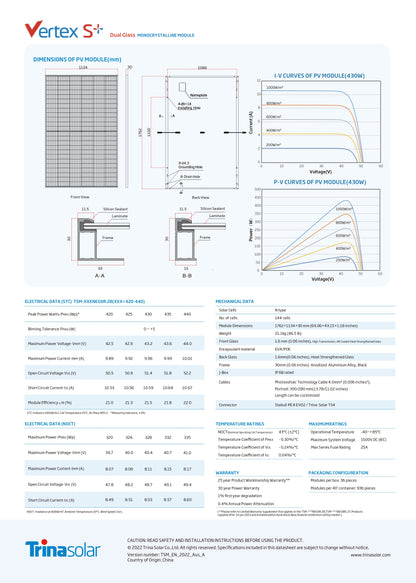 Trina Vertex S+ TSM-NEG9R.28 440 W